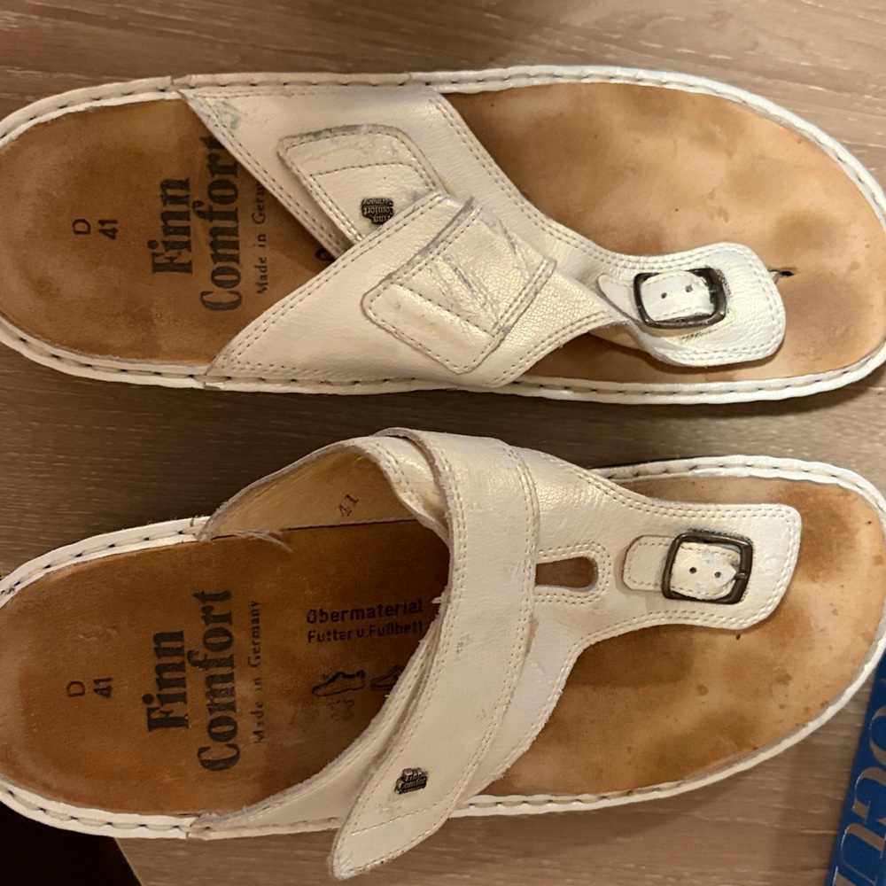 Finn Comfort Phuket Womens Size 10.5D Brown Beach Walking Outdoor Thong Sandals